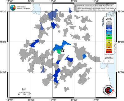 Mappa MCS - territori comuni