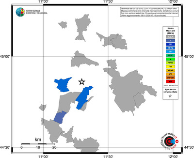 Mappa MCS - territori comuni