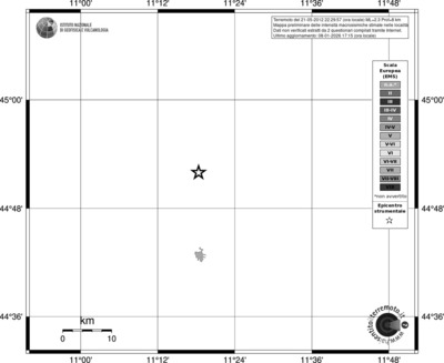 Mappa EMS - territori località