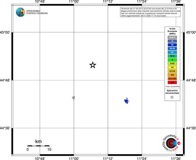Mappa EMS - territori località
