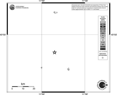 Mappa EMS - territori località