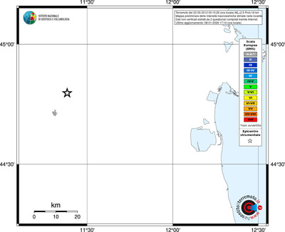 Mappa EMS - territori località