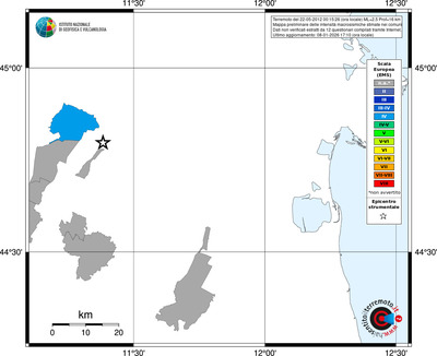Mappa EMS - territori comuni