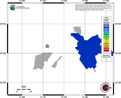 Mappa EMS - territori comuni