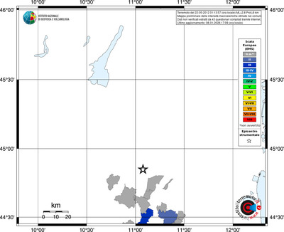 Mappa EMS - territori comuni