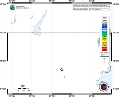 Mappa EMS - territori località