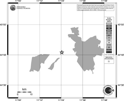 Mappa EMS - territori comuni