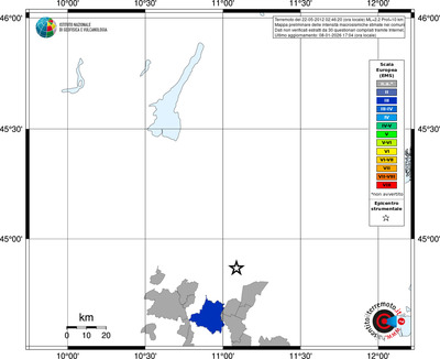 Mappa EMS - territori comuni