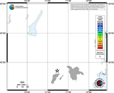 Mappa EMS - territori comuni