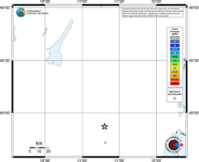 Mappa EMS - territori località