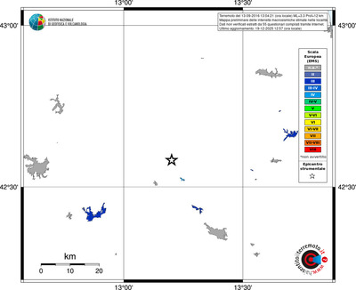 Mappa EMS - territori località