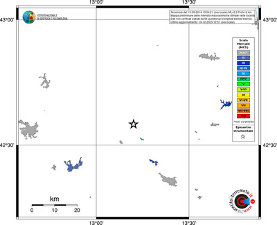 Mappa MCS - territori località