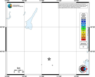 Mappa EMS - territori località