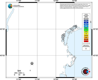 Mappa EMS - territori località