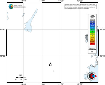 Mappa EMS - territori località