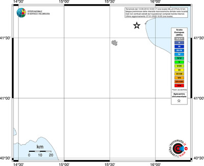 Mappa EMS - territori località