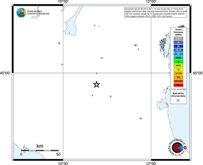 Mappa EMS - territori località