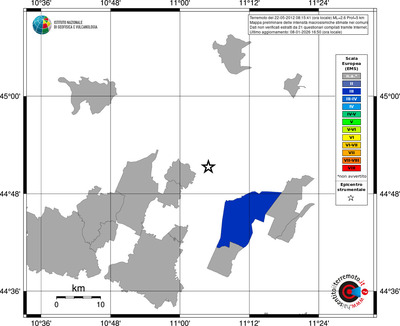 Mappa EMS - territori comuni