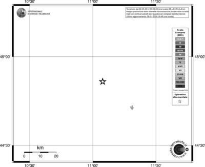 Mappa EMS - territori località