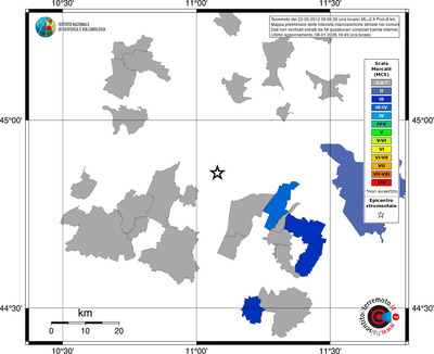 Mappa MCS - territori comuni