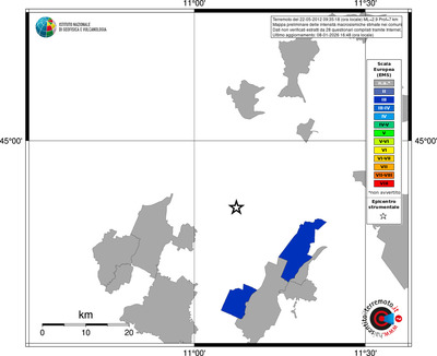 Mappa EMS - territori comuni