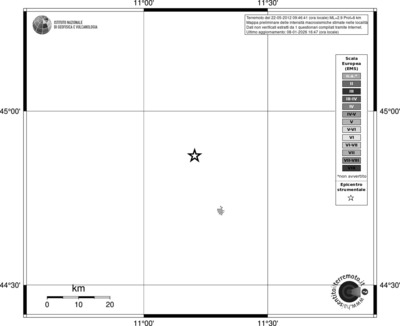Mappa EMS - territori località