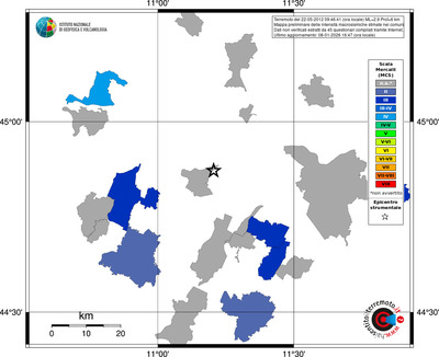 Mappa MCS - territori comuni