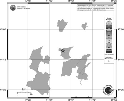 Mappa EMS - territori comuni