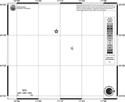 Mappa EMS - territori località