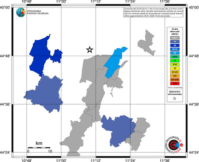 Mappa MCS - territori comuni