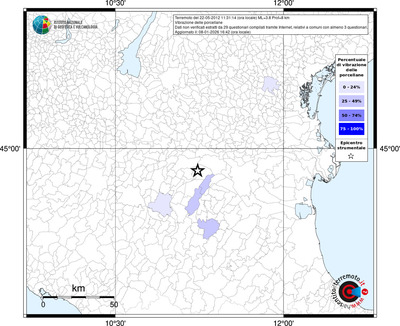 Mappa territorio comunale con almeno 3 questionari