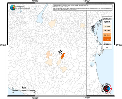 Mappa territorio comunale con almeno 3 questionari