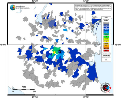 Mappa EMS - territori comuni