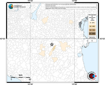 Mappa territorio comunale con almeno 3 questionari