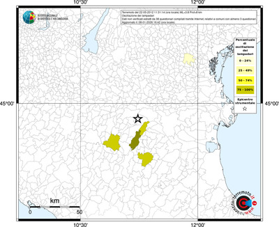 Mappa territorio comunale con almeno 3 questionari