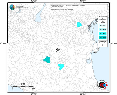 Mappa territorio comunale con almeno 3 questionari