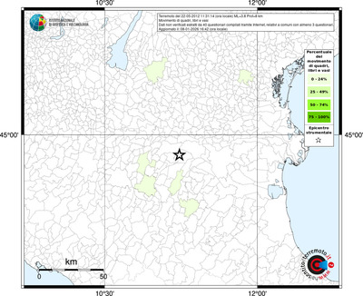 Mappa territorio comunale con almeno 3 questionari