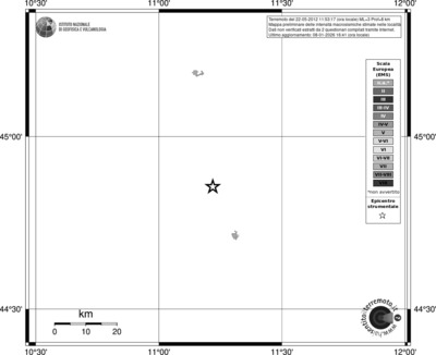 Mappa EMS - territori località