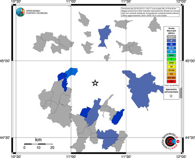 Mappa MCS - territori comuni