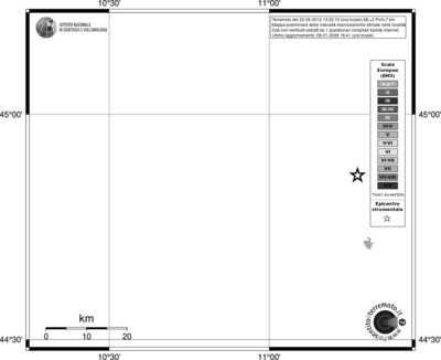 Mappa EMS - territori località