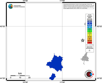 Mappa EMS - territori comuni