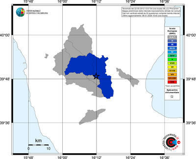 Mappa EMS - territori comuni