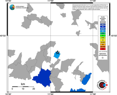 Mappa EMS - territori comuni