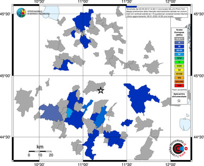 Mappa EMS - territori comuni