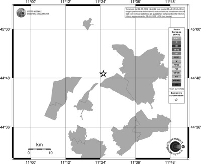 Mappa EMS - territori comuni