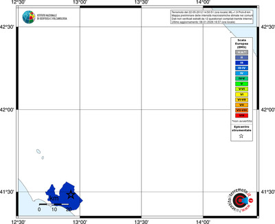 Mappa EMS - territori comuni