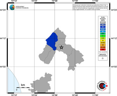 Mappa EMS - territori comuni