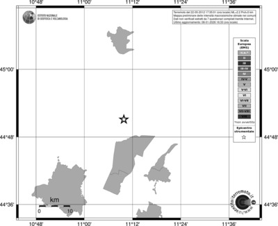 Mappa EMS - territori comuni