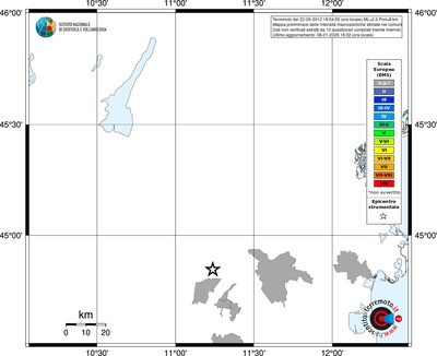 Mappa EMS - territori comuni