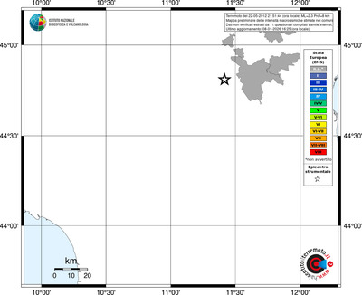 Mappa EMS - territori comuni